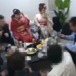 成人式後に皆で集まり盛り上がってSEX