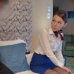 仕事帰りに誘われて思わず身体を許すCAさん