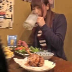 居酒屋で知り合った相手の自宅で即H